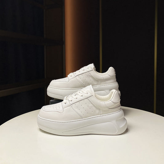 European Goods Spring Muffin Platform White Fashion Sports Casual Shoes