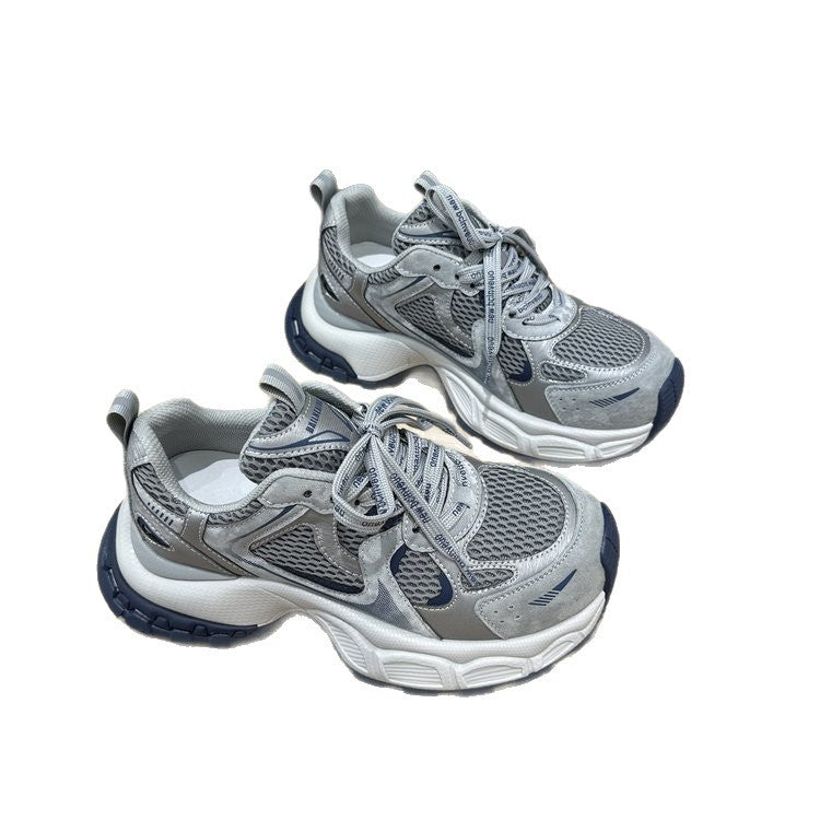 Women's Platform Fashion Clunky Autumn Versatile Sier Women's Sports Shoes