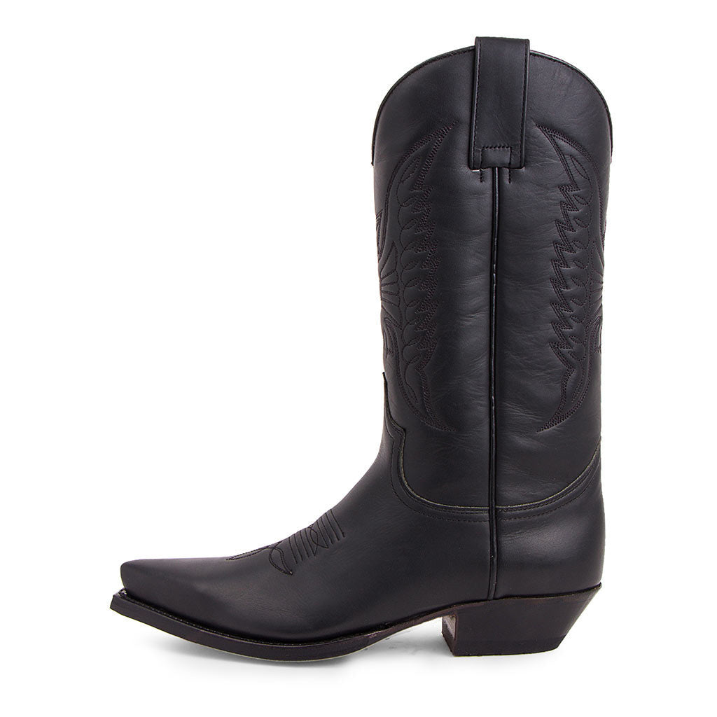 Women's & Men's Embroidered Pointed High Western Cowboy Color Men's Leather Boots