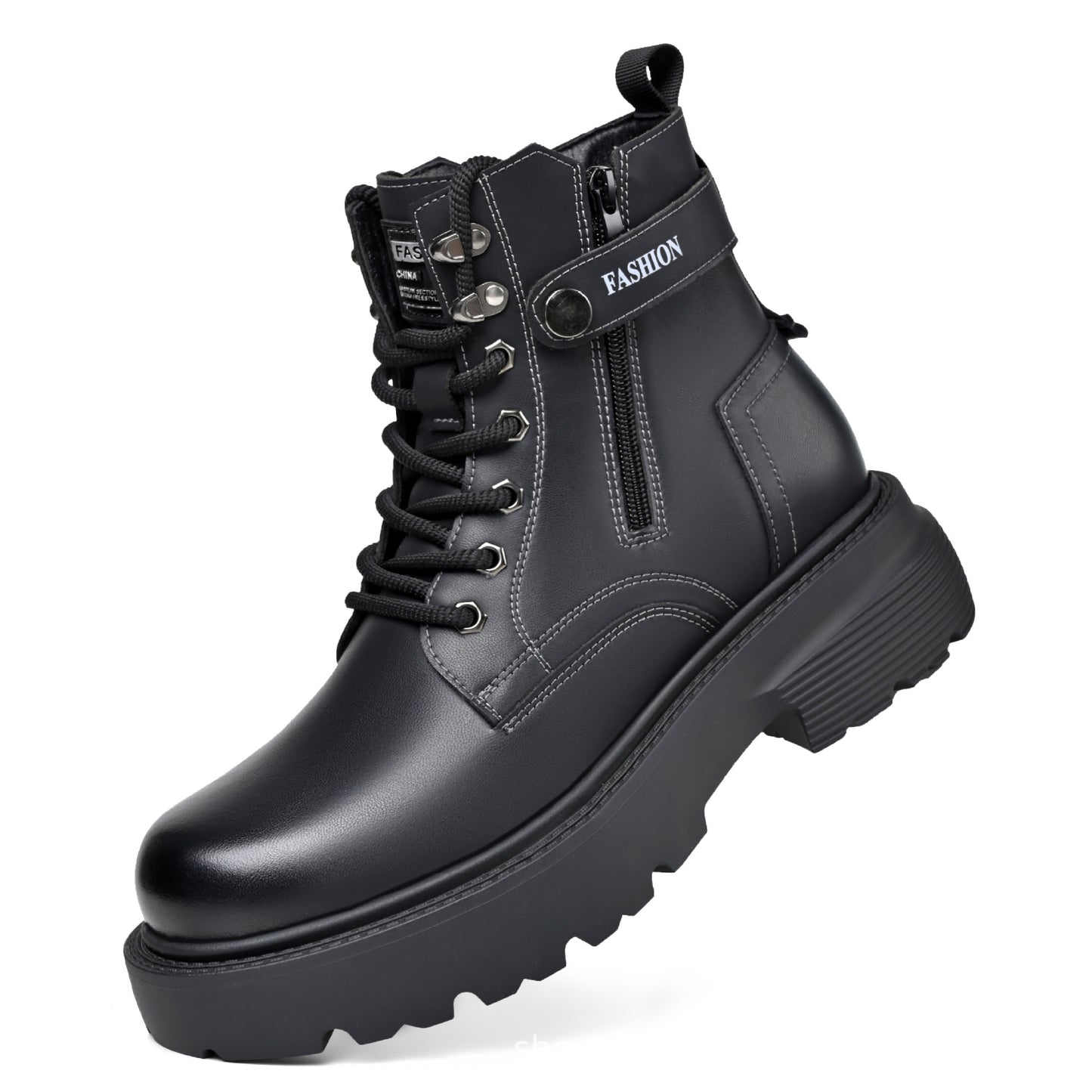 Men's Versatile Worker Plus Size Thick-soled Martin Men's Leather Boots