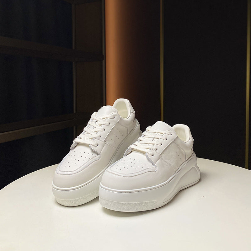 European Goods Spring Muffin Platform White Fashion Sports Casual Shoes