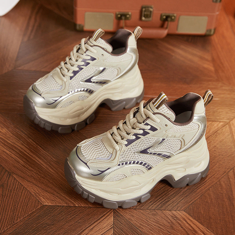 Women's Platform Dad Spring Small Height Increasing Women's Sports Shoes