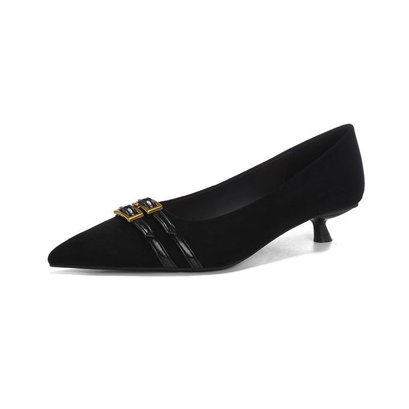 Thin Heeled Female Not Tired Feet French Professional Women's Fashion Shoes