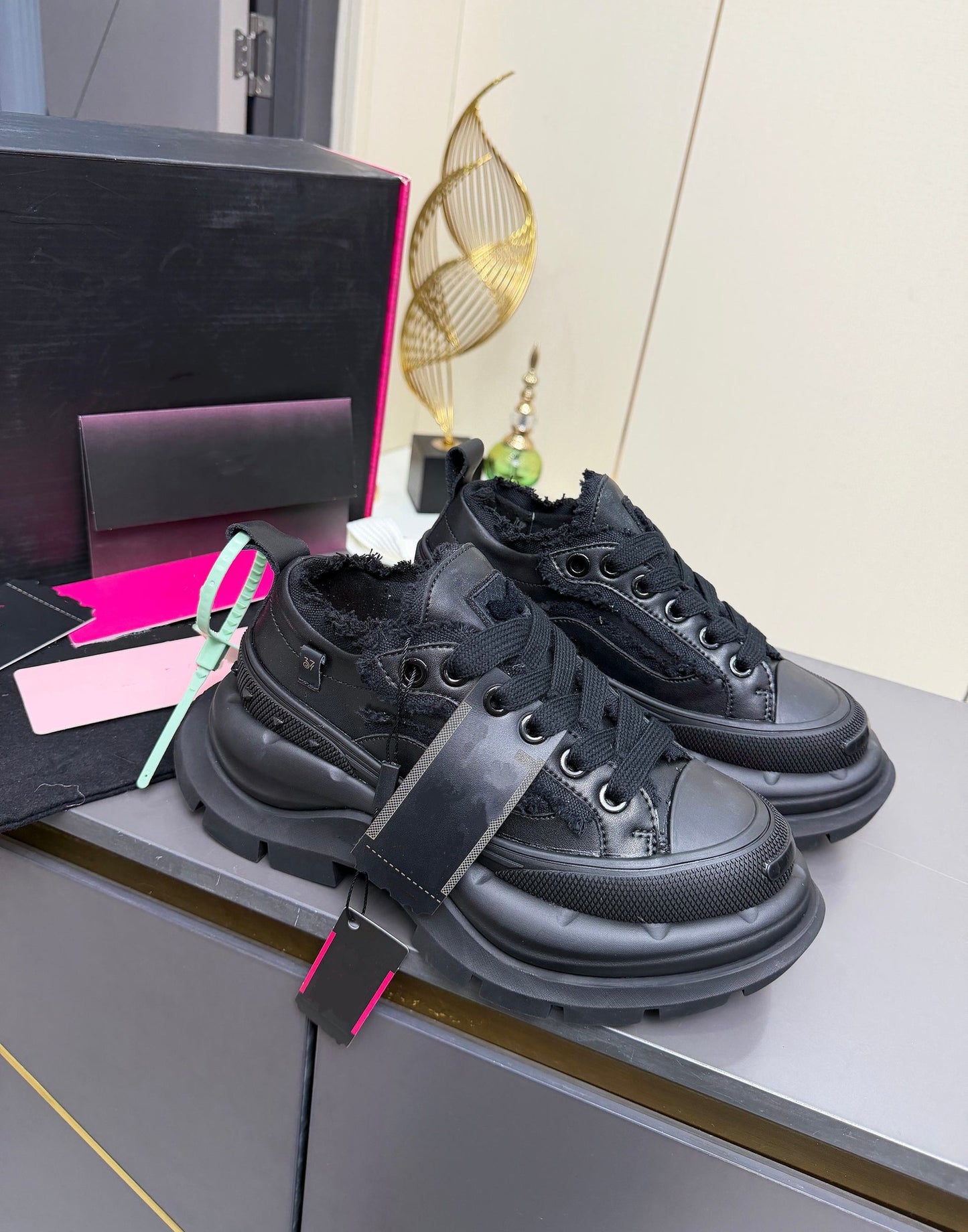Fashion Platform Beggar Couple Dad Outsole Lace Sports Casual Shoes