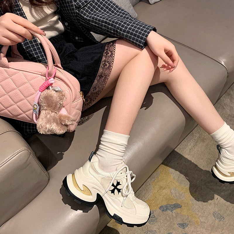 Women's Raise The Bottom Dad Spring Mesh Breathable Sneakers