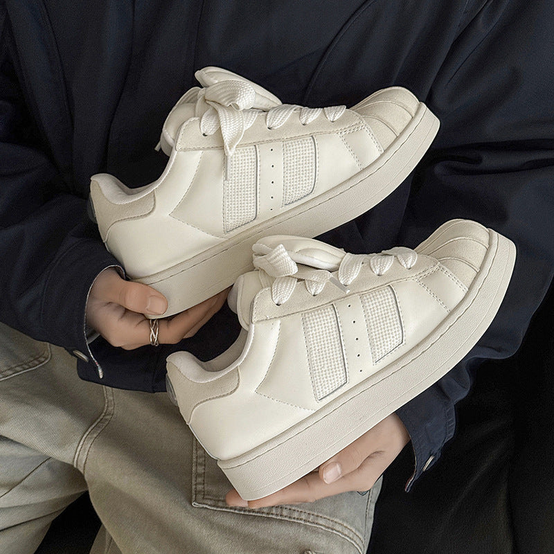 Height Increasing Leisure Fashion Sports Board White Sneakers