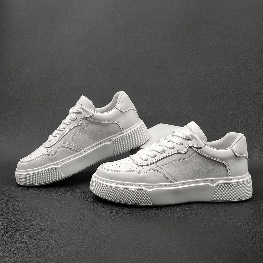Men's First Layer Board Fashion Platform White Men's Sports Shoes