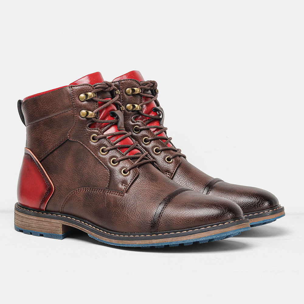 Men's Large Size Single Fashion Clothes Ankle Boots