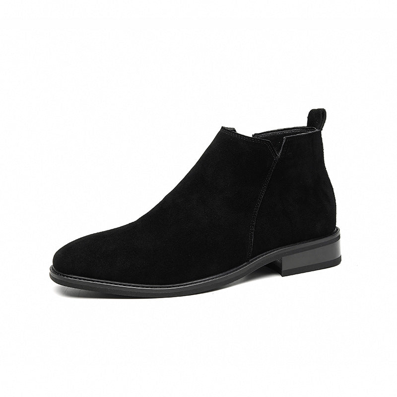 Men's Martin British Ankle Frosted Suede Tide Leather Shoes