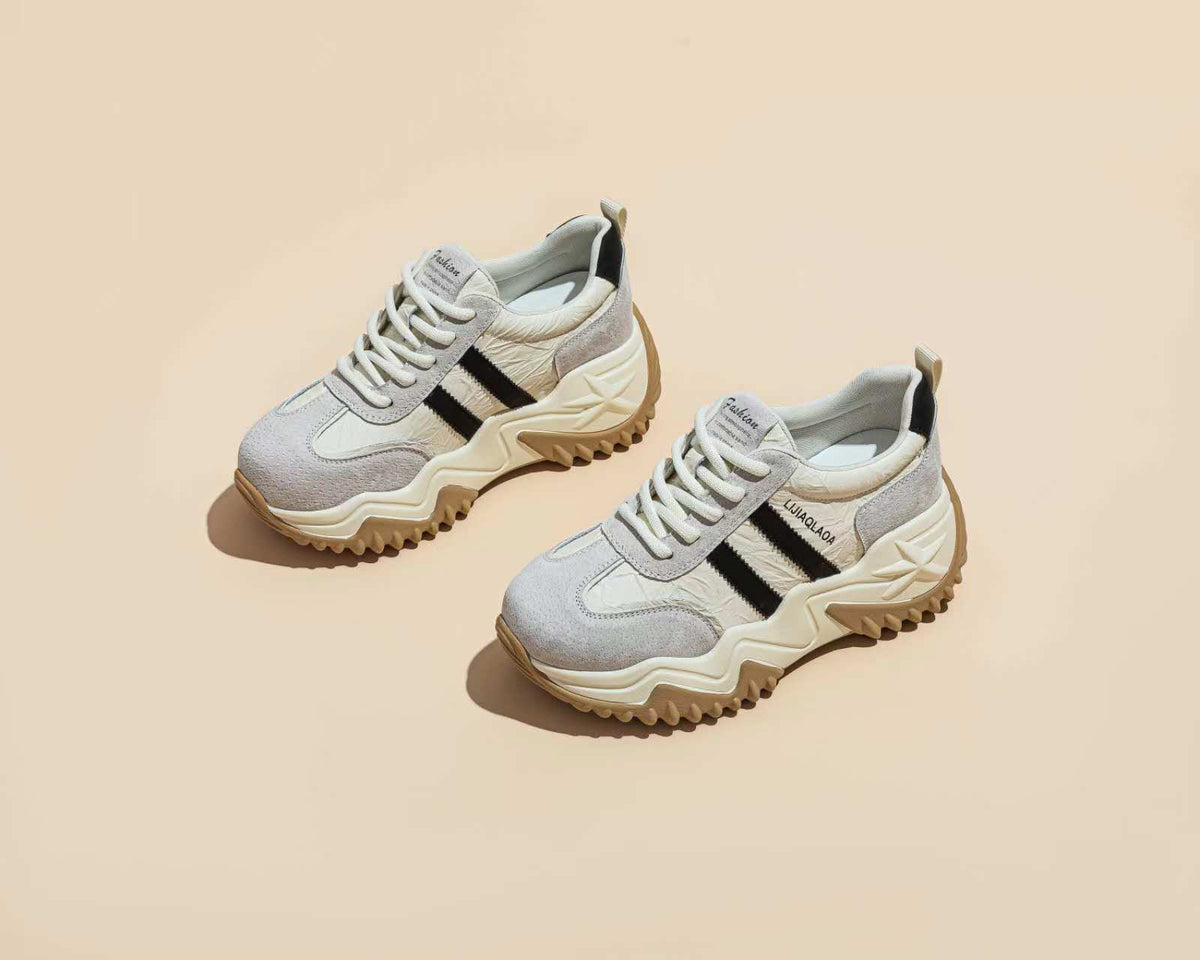 Women's Retro Style Soft Bottom Platform Men's Shoes