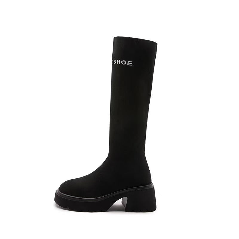 Middle Personality Matching Below The Knee Boots