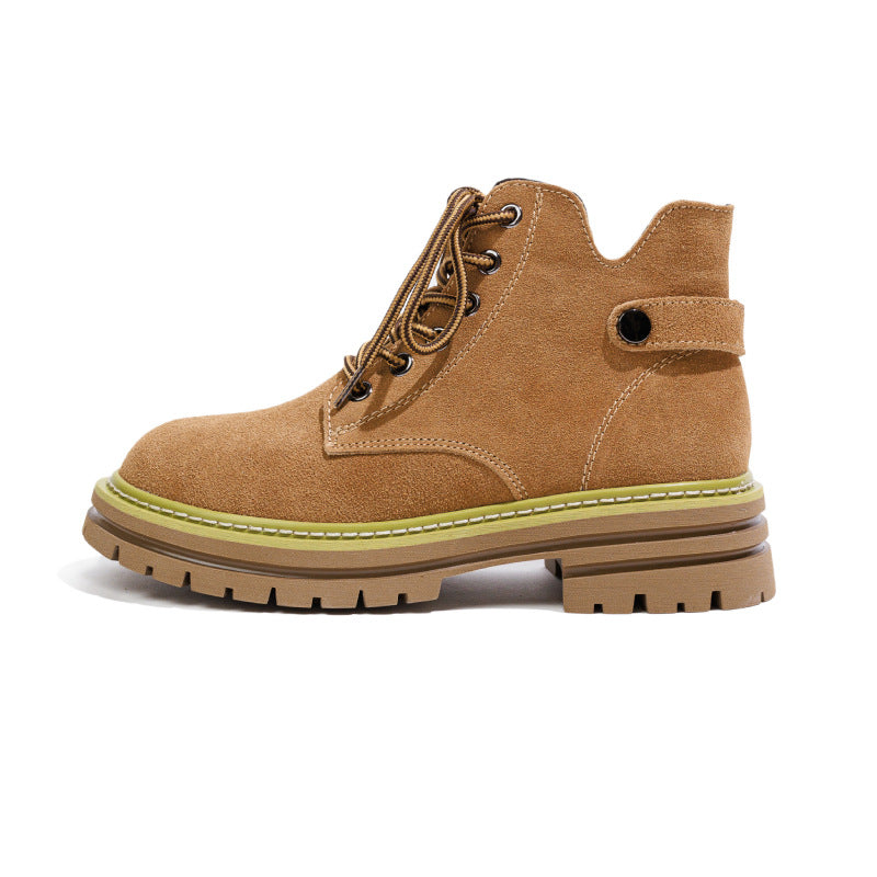 Women's Martin Summer Genuine Retro Tooling Western Cowboy Thick Bottom Inner Boots