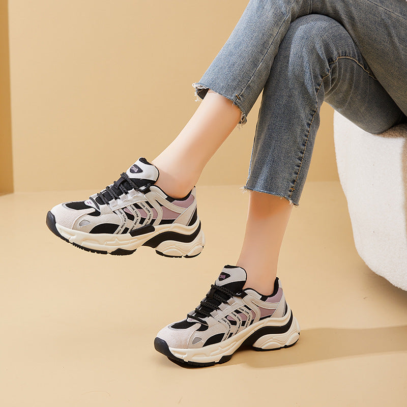 Women's Platform Dad Autumn Height Increasing Muffin Women's Sports Shoes