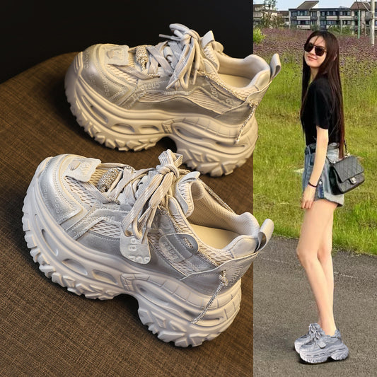 Bottom Height Increasing Insole Dad Female Sports Casual Shoes