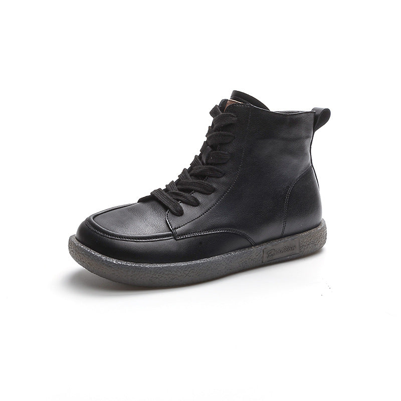 Women's Flat Beef Tendon Soft Bottom White Men's Shoes