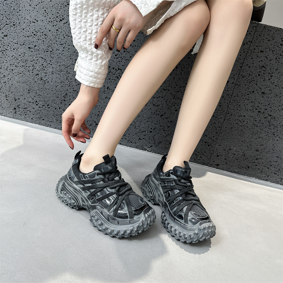 Women's Old Polished Thick Bottom Breathable Good-looking Men's Shoes