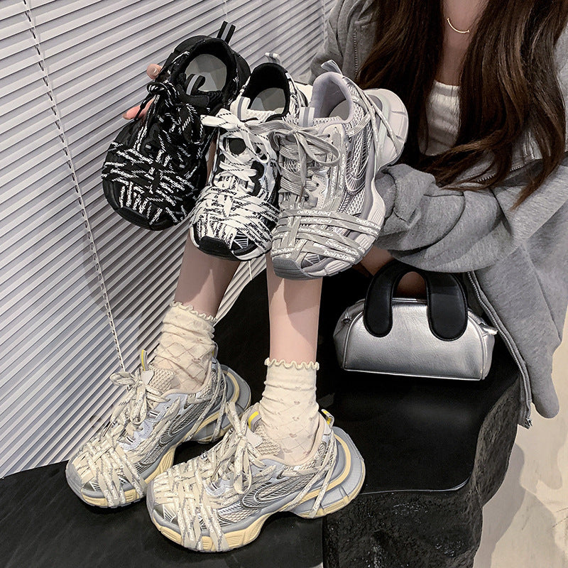 Summer Fashion Niche Platform Breathable Dad Casual Shoes