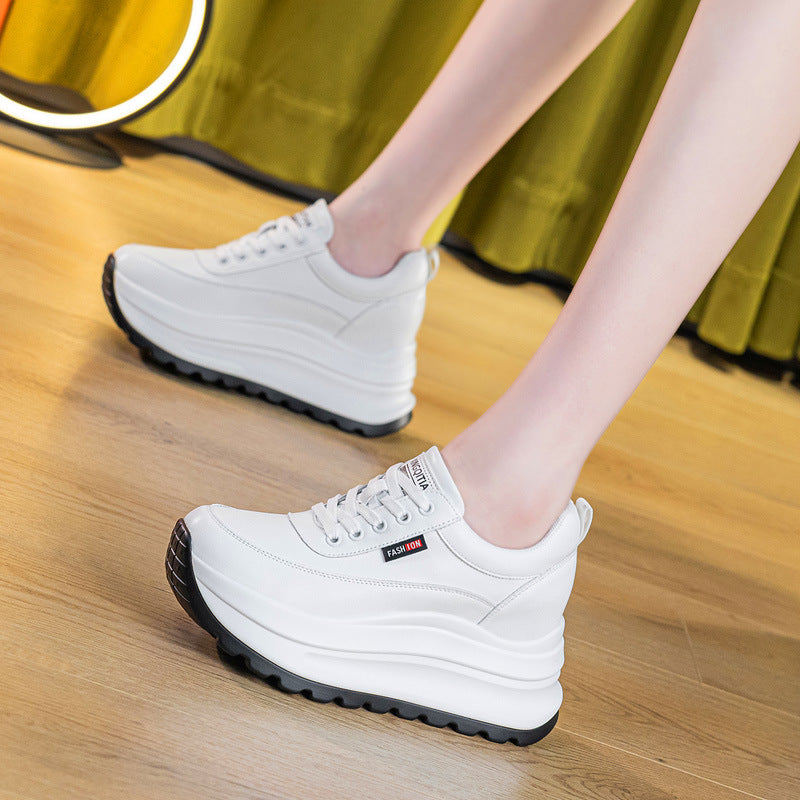 Women's Single-layer Small Platform Thick Bottom Wedge Women's Shoes