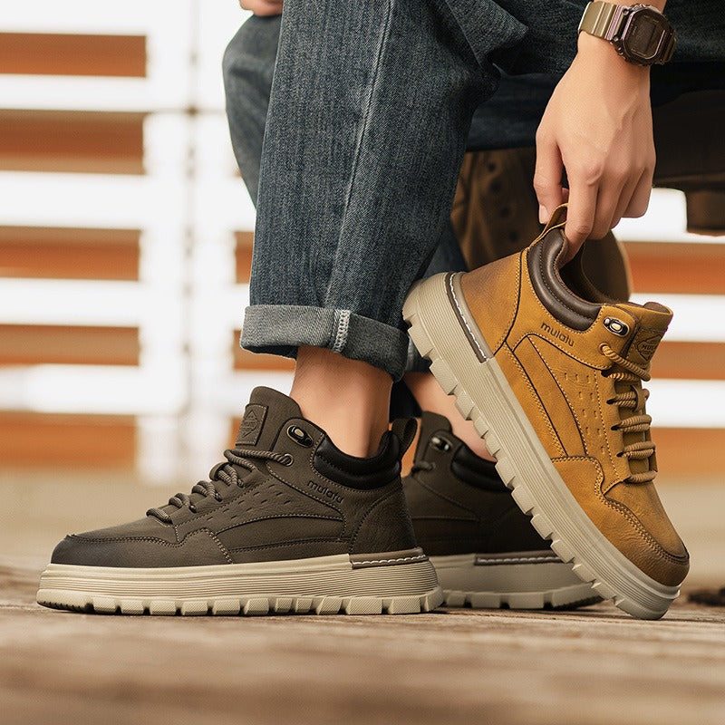 Men's Winter Retro Board Lightweight Platform Spring Boots