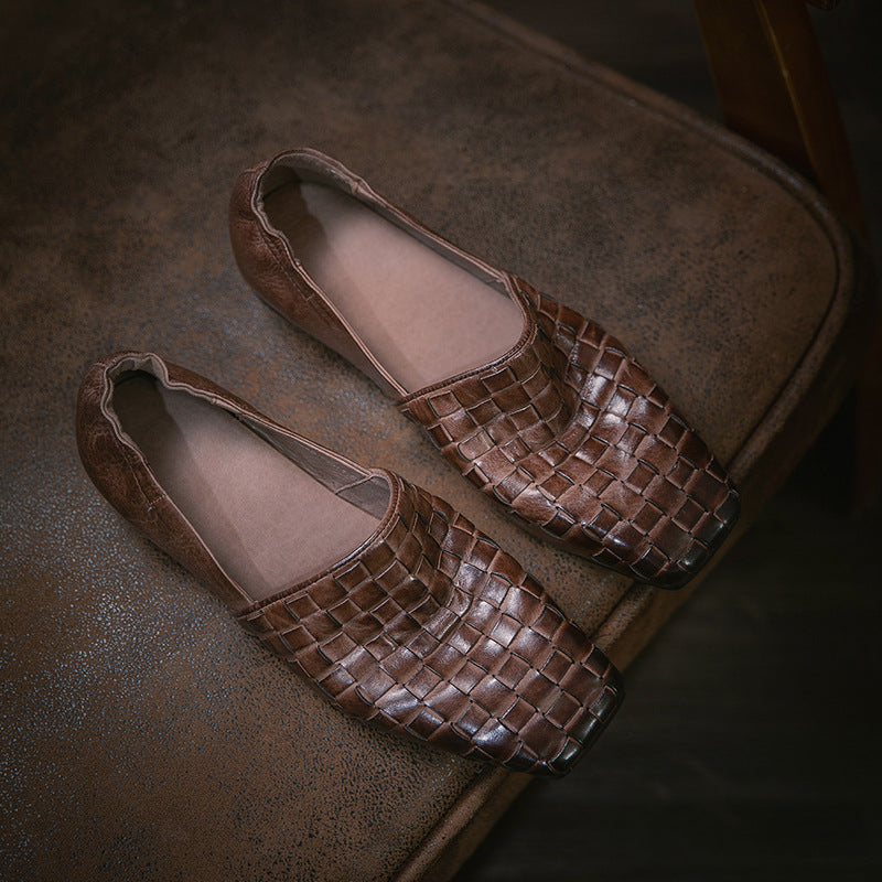 Women's Retro Style Slip-on Pumps Special Interest Light Women's Casual Shoes