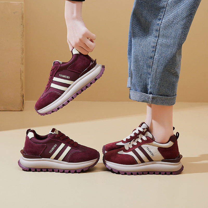 Women's Dad Autumn Korean Style Trendy Wild Thick Casual Shoes