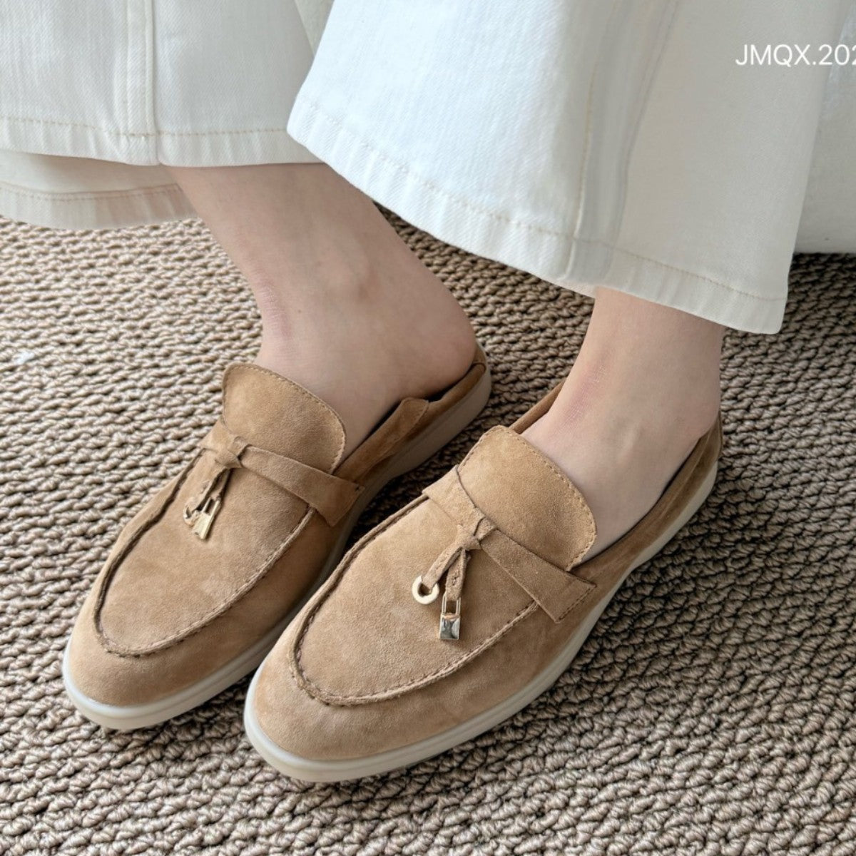 Women's Spring Slip-on Lazy Two-way Tassel Retro Women's Casual Shoes