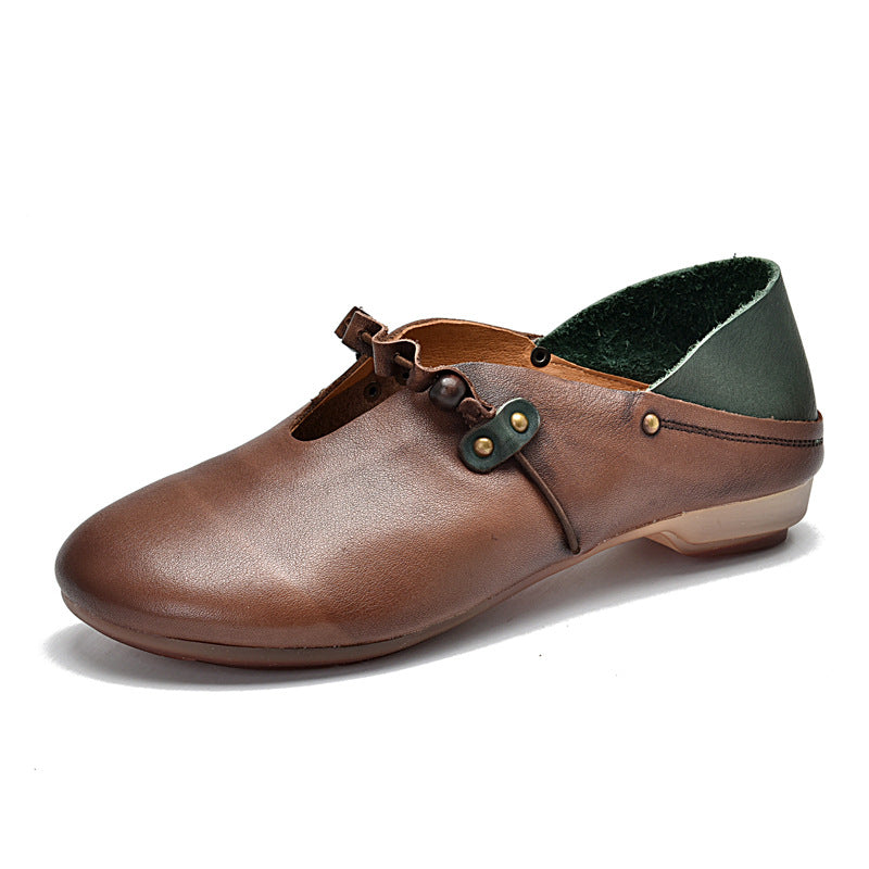 Women's Mori Two-way Flat Low Cut Round Women's Casual Shoes