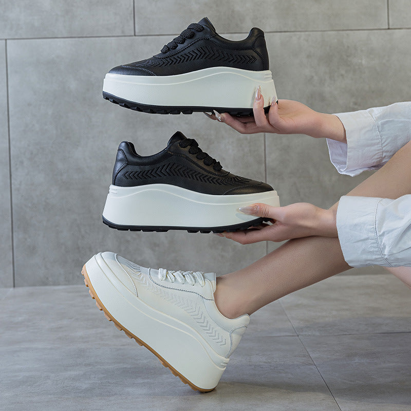 Women's Spring Soft Bottom Small Height Increasing Women's Shoes
