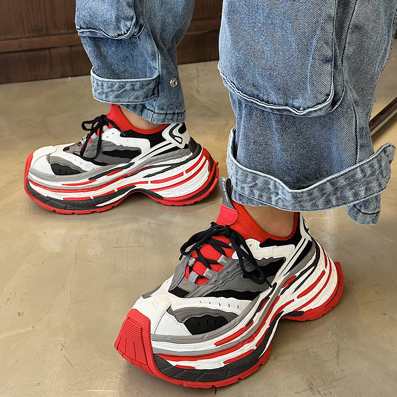 Men's & Women's Breathable Fried Street Fashion Comfortable Couple Men's Sports Shoes