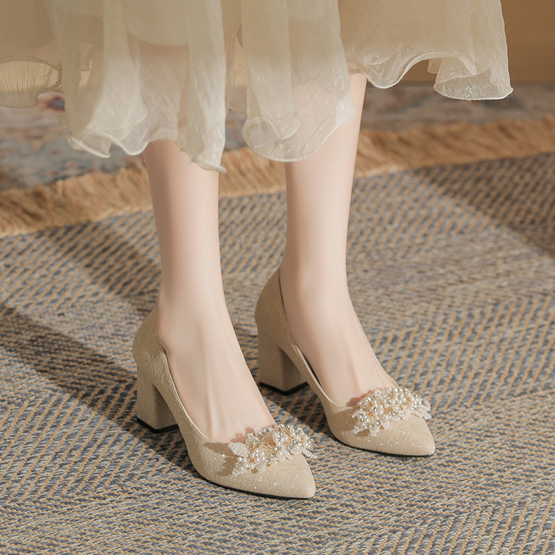 High Plus Size Sizes Wedding Banquet Bridal Women's Fashion Shoes