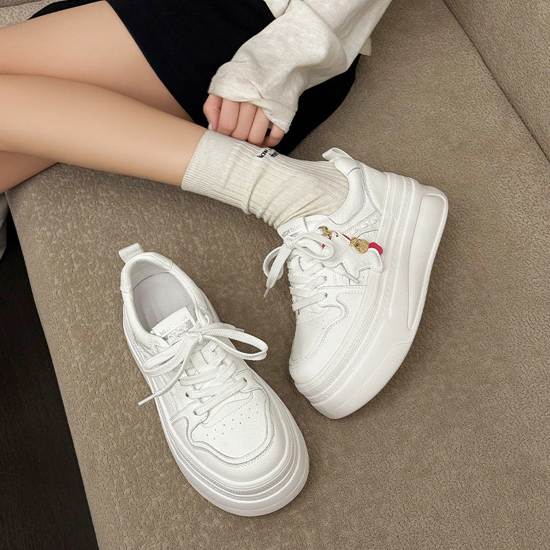 Women's Goods Fashion Platform Bread Board Small Elevator Wild Women's Sports Shoes