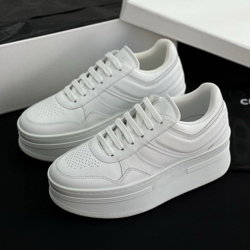 Women's Arc Small Raise The Bottom White Genuine Sports Casual Shoes