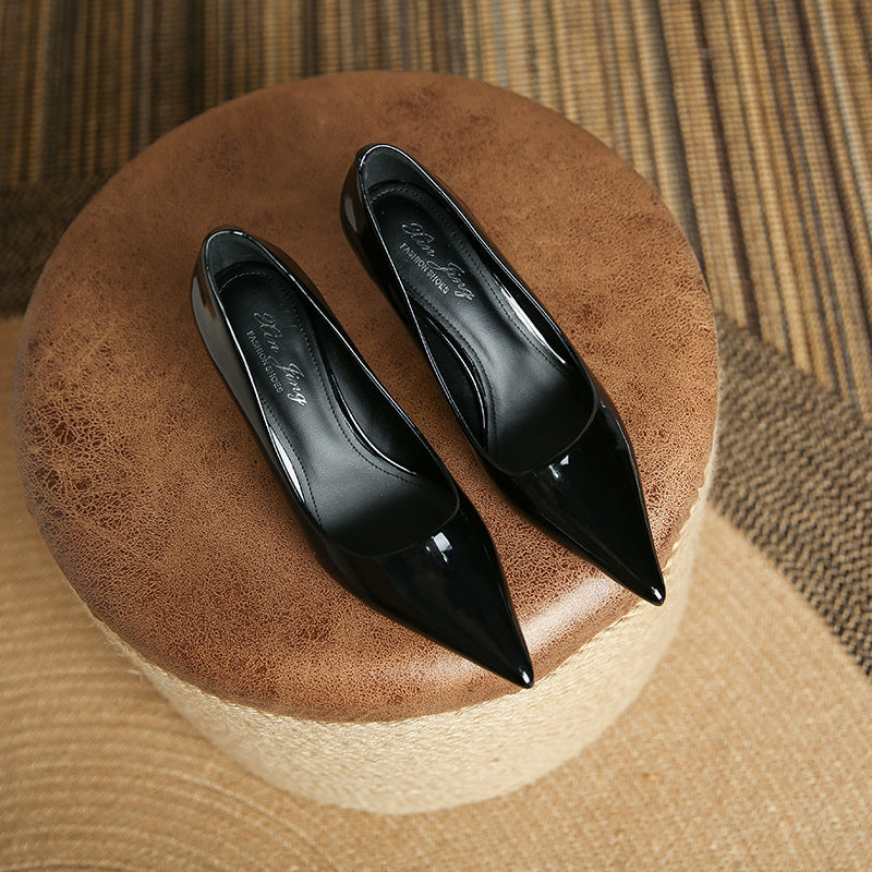 Women's Pointed High Commuter Soft Bottom Stiletto Women's Fashion Shoes