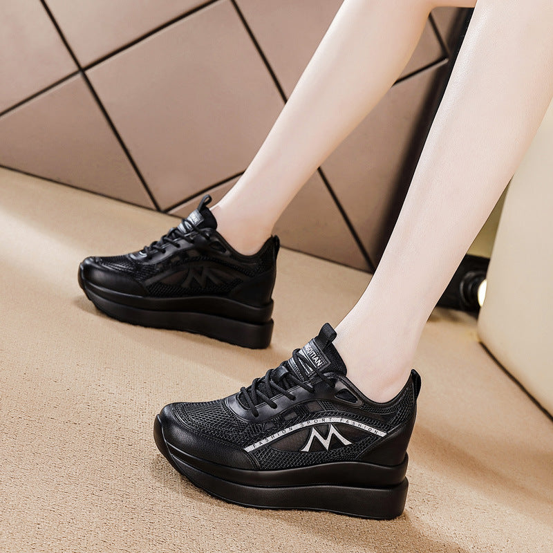 Women's Hollow Mesh Breathable Running Soft Bottom Casual Shoes