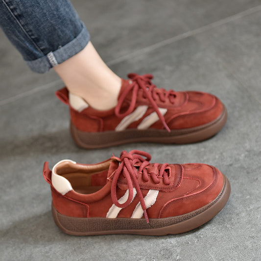 Women's Genuine Flat Spring Four Low Top Sports Style Women's Shoes