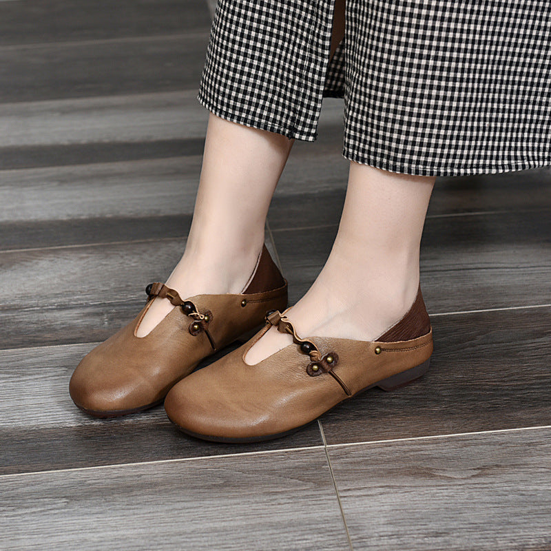 Women's Mori Two-way Flat Low Cut Round Women's Casual Shoes