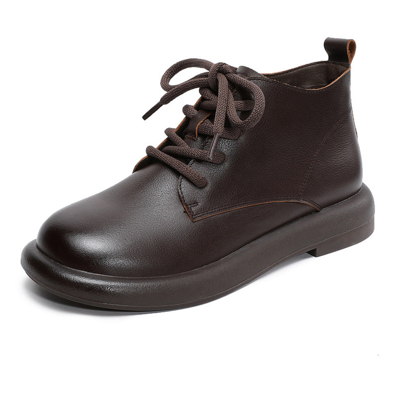 Women's Authentic Retro Ankle Soft Soled Flats Boots