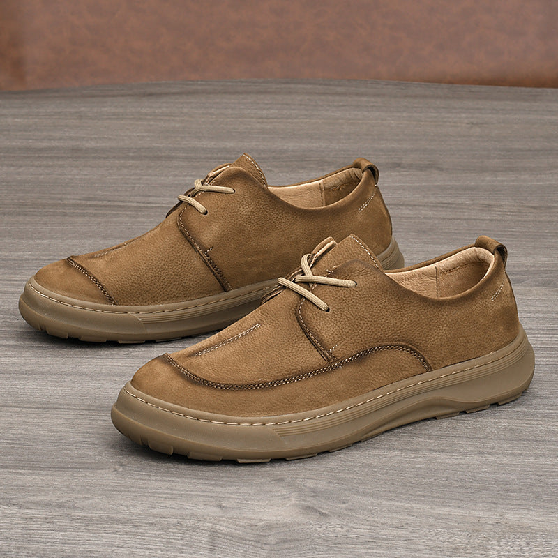 Men's Suede Business Breathable Soft Sole Men's Casual Leather Shoes
