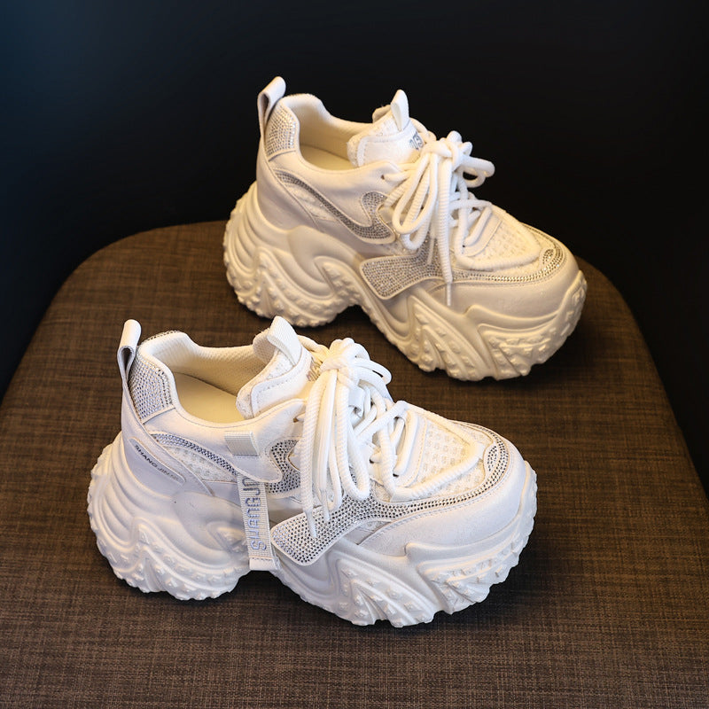 Women's Platform Height Increasing Insole Fashionable Dad Spring Casual Shoes