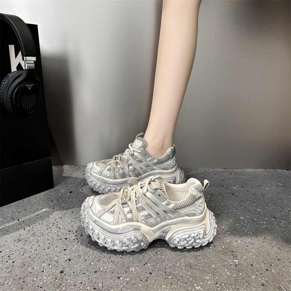 Women's Old Polished Thick Bottom Breathable Good-looking Men's Shoes