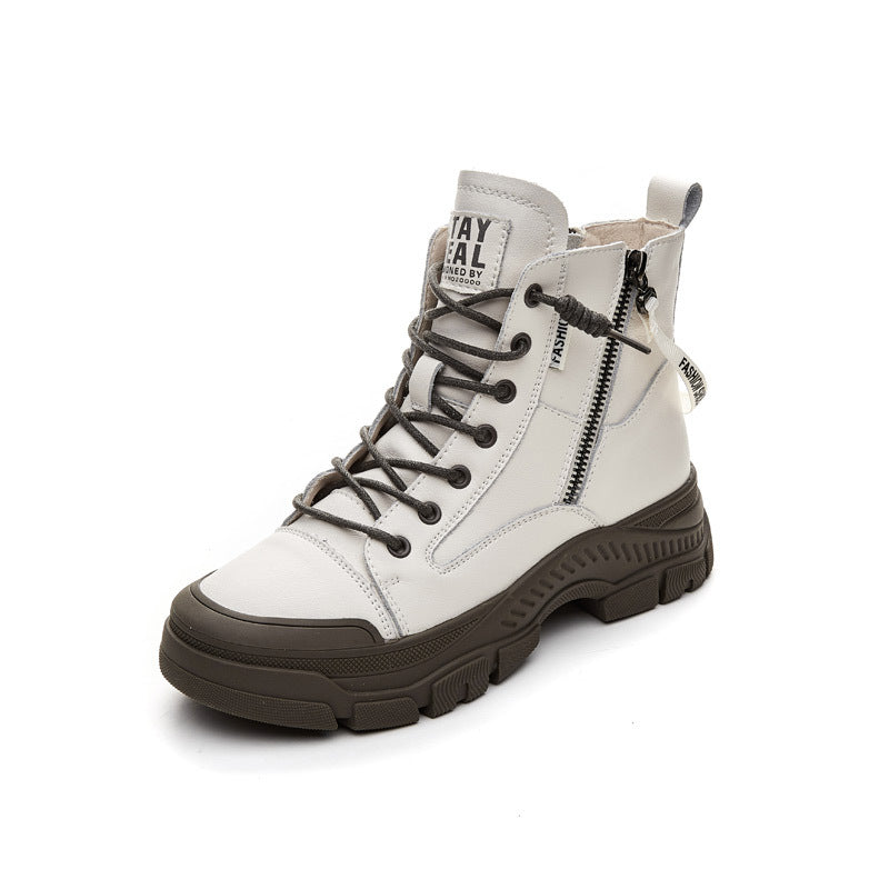 Women's Martin British Style Platform Ankle Trendy Boots