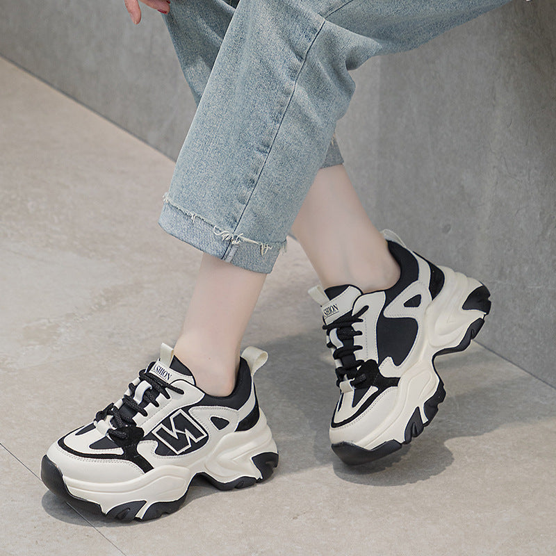 Women's Thick Sole Increased Authentic Clunky Fashion Women's Sports Shoes
