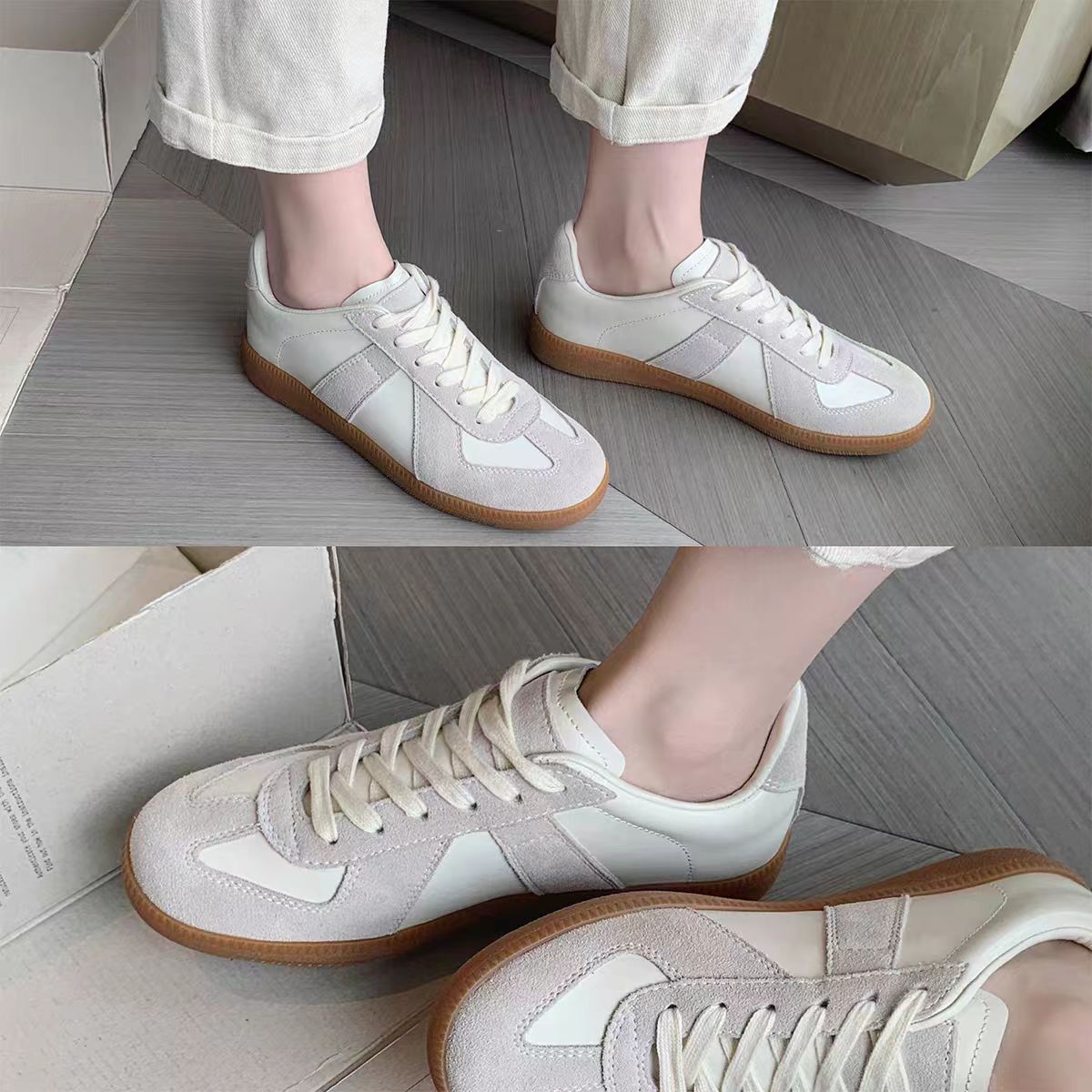 Spring Retro German Training Comfort Flat Women's Casual Shoes