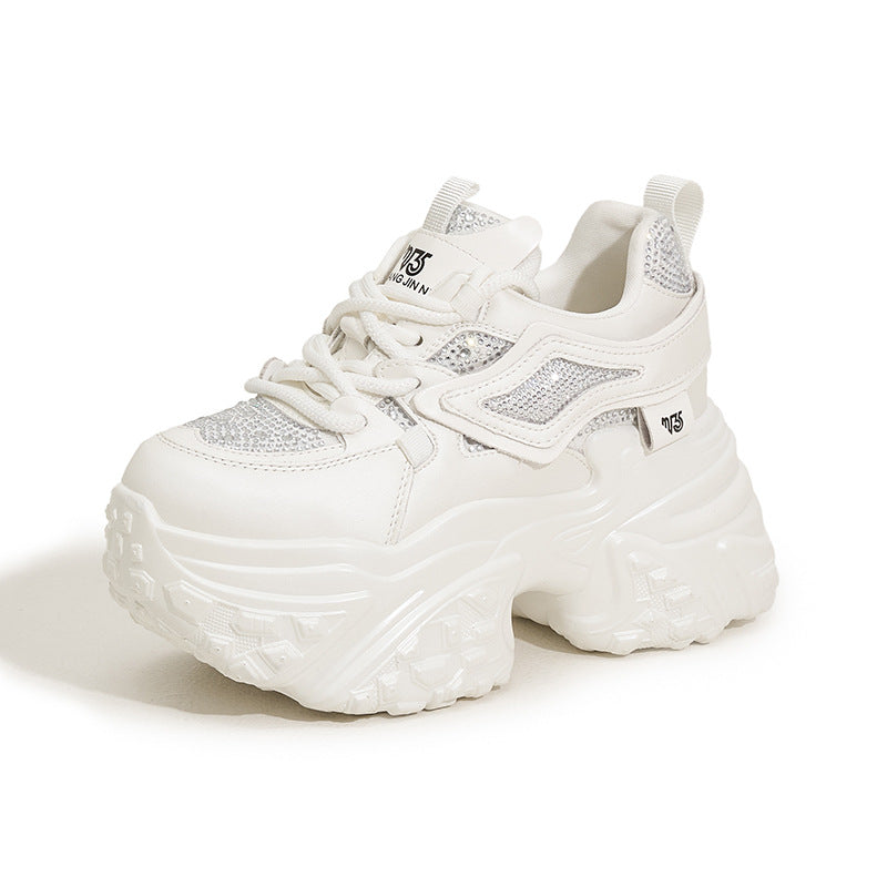 Women's Platform Dad Spring Rhinestone Fashion Leisure Women's Sports Shoes