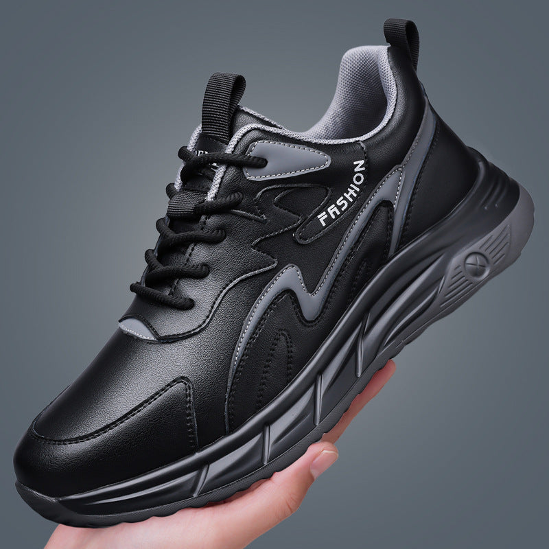 Men's Breathable Soft Bottom Running Trendy Genuine Platform Men's Sports Shoes