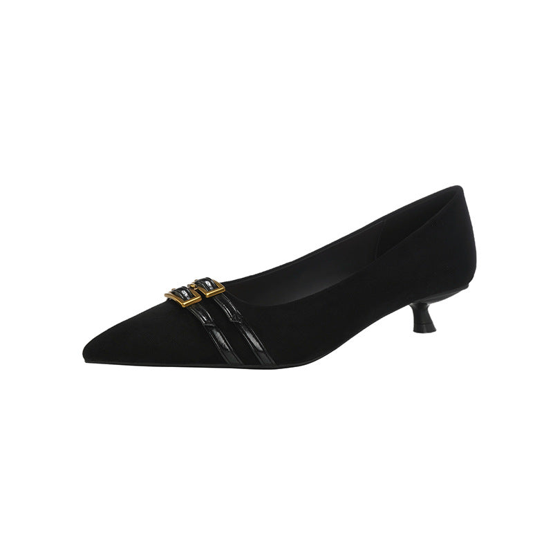 Thin Heeled Female Not Tired Feet French Professional Women's Fashion Shoes