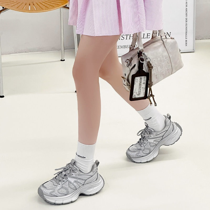 Women's Platform Dad Spring Mesh Breathable Lightweight Sneakers