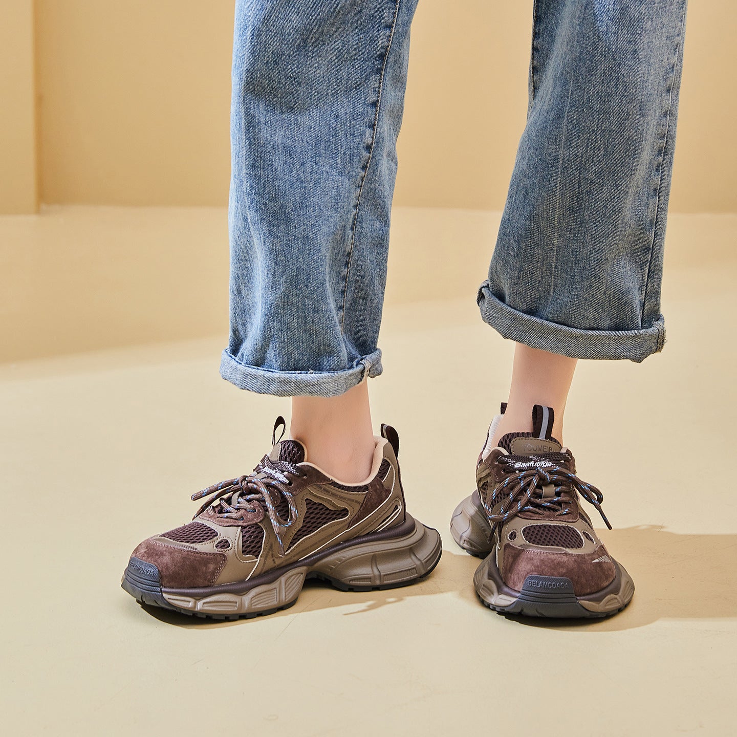 Women's Dad Trendy Autumn Korean Fashion Platform Women's Sports Shoes