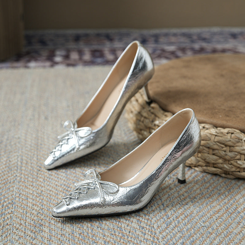 Women's French Style Temperament High Stiletto Not Women's Fashion Shoes