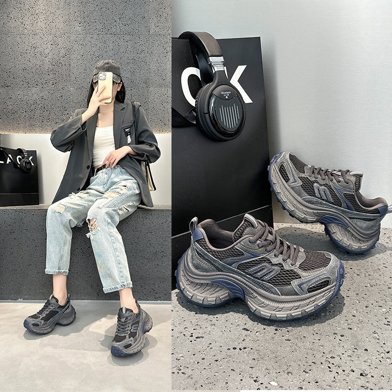 Women's Dad Spring Thick-soled Retro Fashion Small Casual Shoes